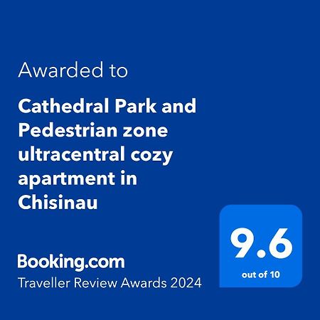 Cathedral Park And Pedestrian Zone Ultracentral Cozy Apartment In Кишинів Екстер'єр фото